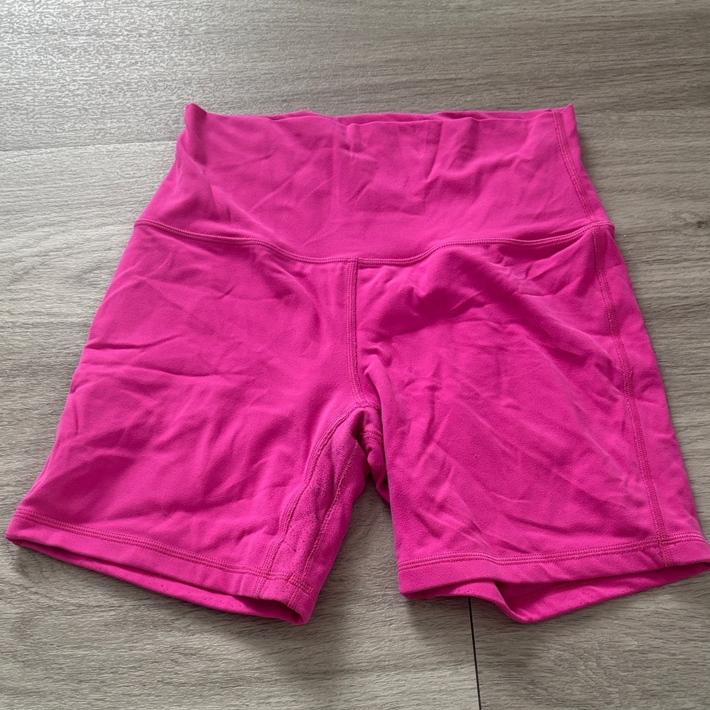 lululemon athletica Sonic Pink Bike Shorts